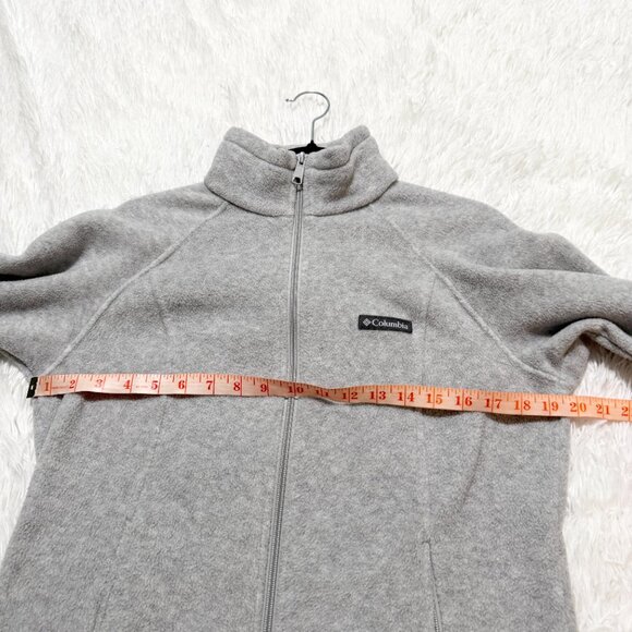 Women Columbia Columbia Benton Springs Full Zip Sweater in Light Gray Medium - Picture 4 of 9